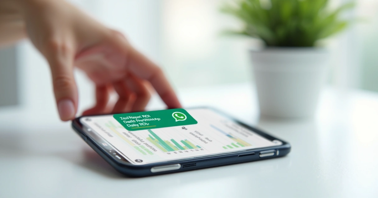 Notificação de relatório de ROI no WhatsApp