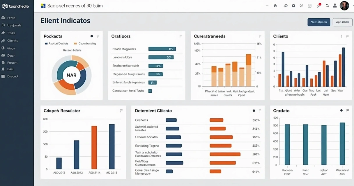 Gráfico de satisfação do cliente em relatório visual