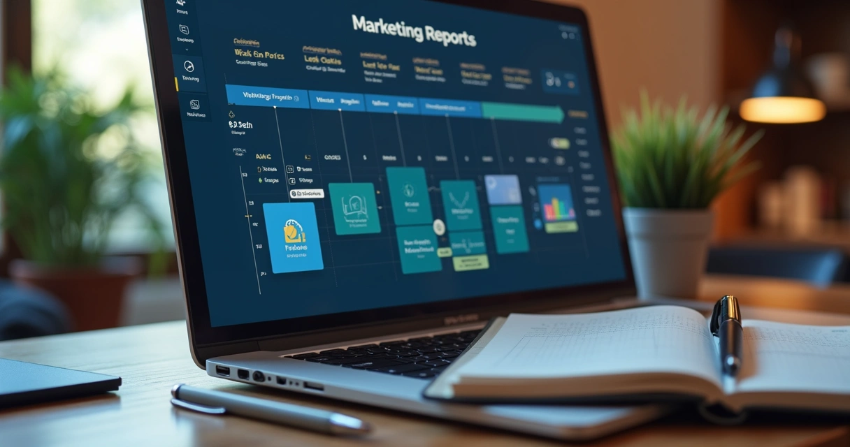 Linha do tempo de acompanhamento semanal de marketing 