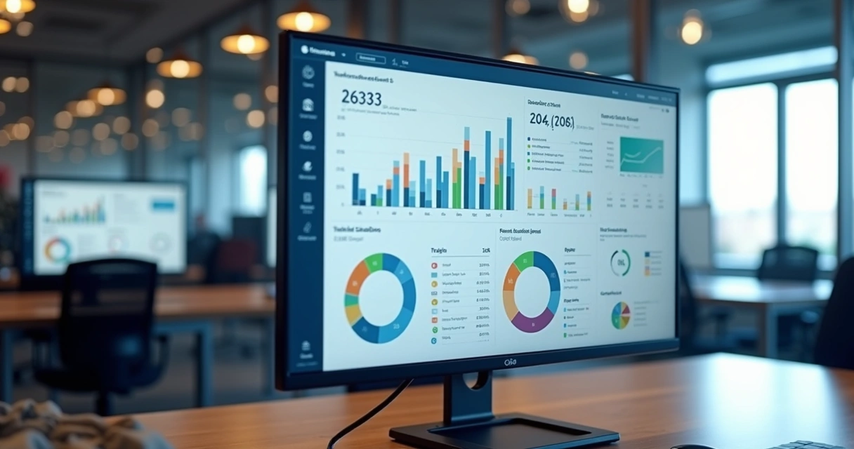 Dashboard digital mostrando taxas de conversão em landing pages 