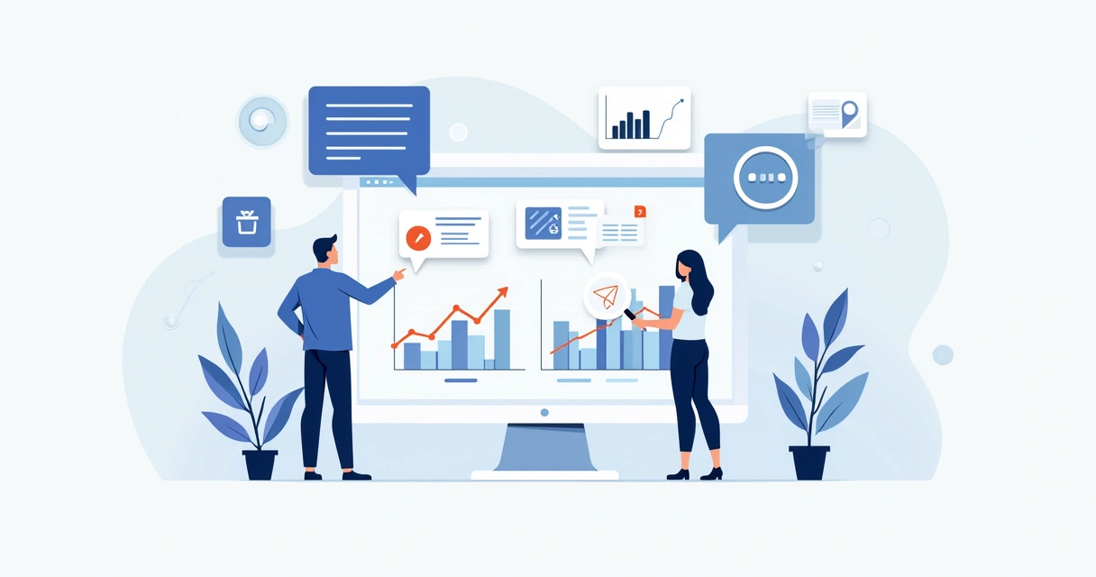 Relatório detalhado de campanha multicanal com gráficos de diferentes plataformas