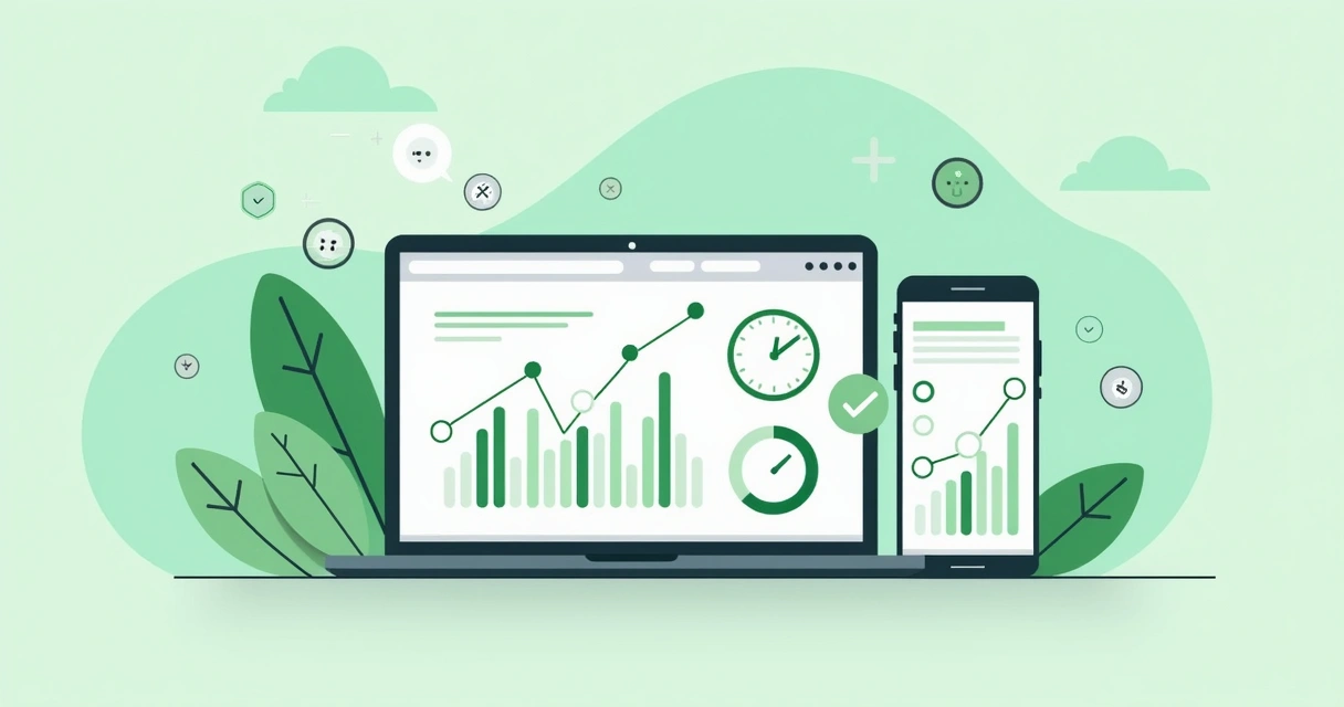Dashboard com relatório de uptime 