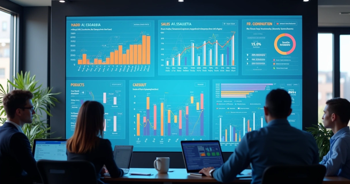 Dashboard de análise de dados de vendas e IA 