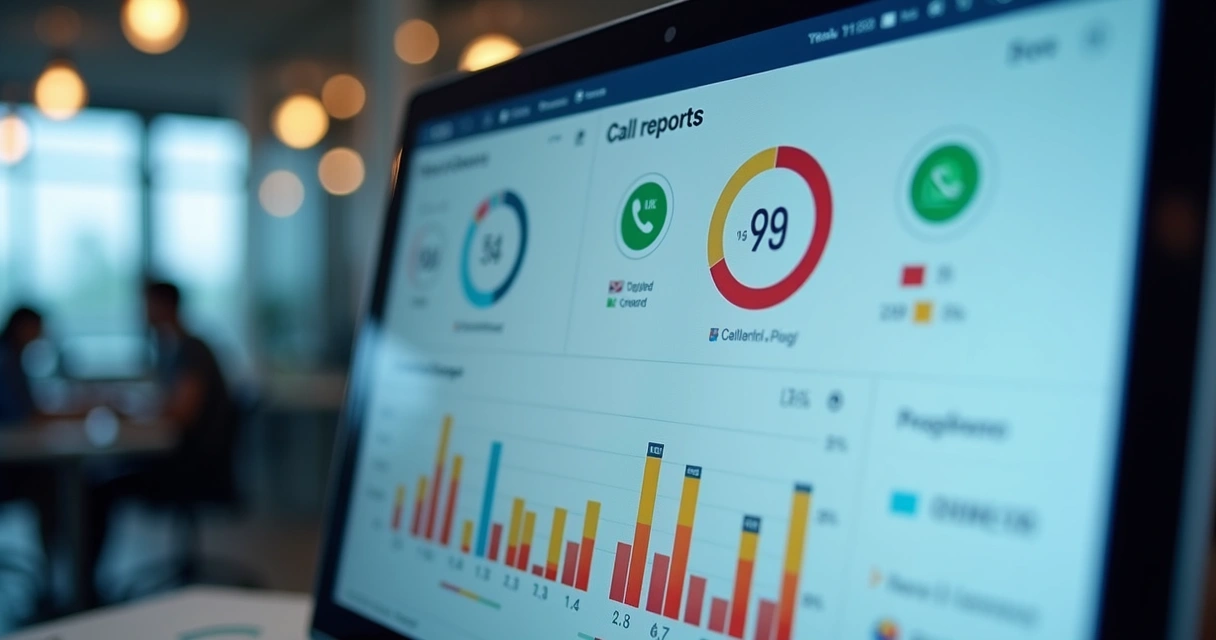 Painel visual de relatórios de chamadas e integração de canais