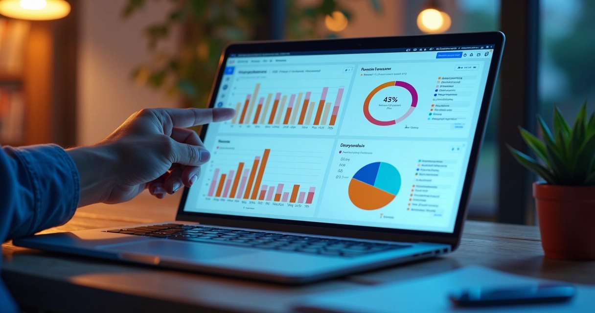 Dashboard de métricas e relatórios de vendas B2B 