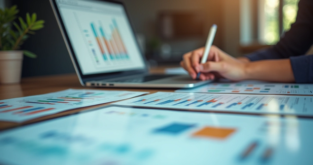 Relatório DRE e financeiro na tela de um ERP 