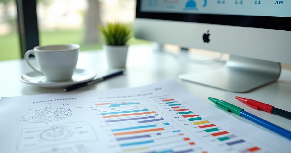 Planilha digital de espelho de ponto e relatórios em tela de computador