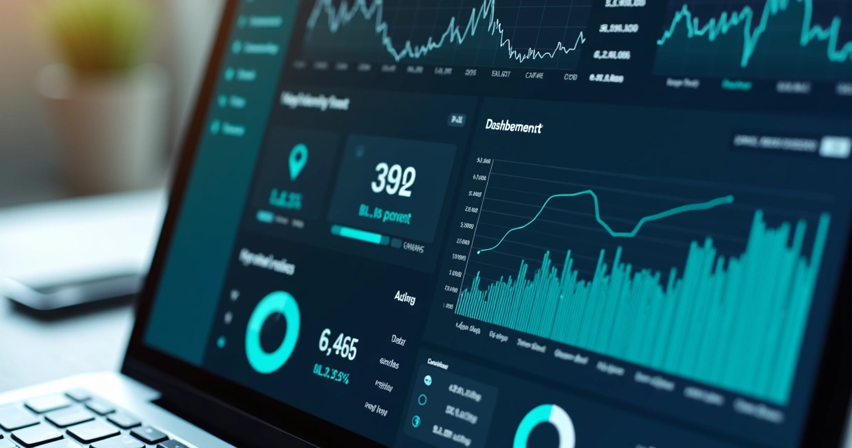 Painel financeiro com gráficos automatizados e dados de pagamentos 