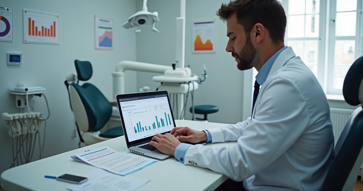 Relatórios financeiros em clínica odontológica 