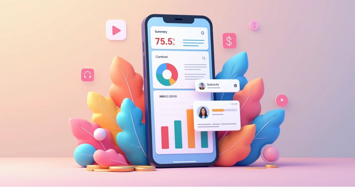 Relatório financeiro simples e colorido no WhatsApp 