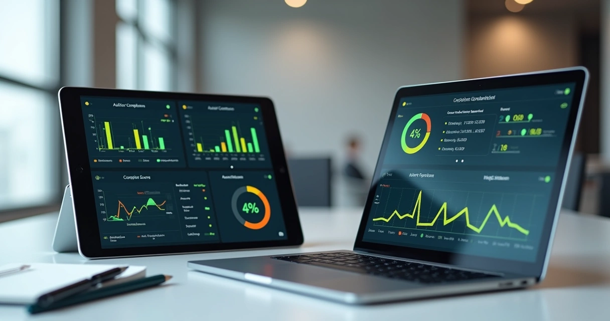Relatórios digitais de auditoria com gráficos de IA 