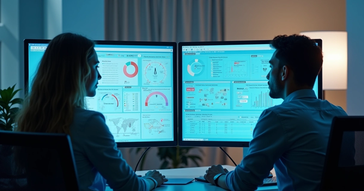 Relatórios digitais de saúde para empresas analisando dados de colaboradores 
