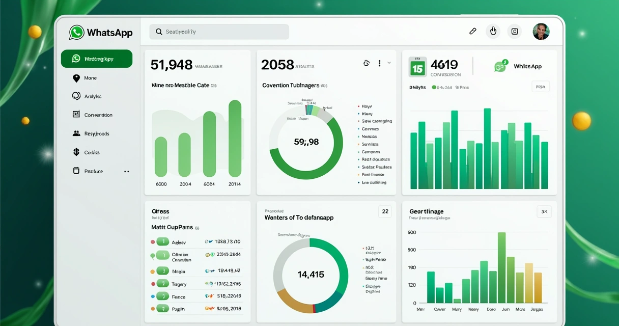 Dashboard de relatórios de chatbot do WhatsApp em tempo real 