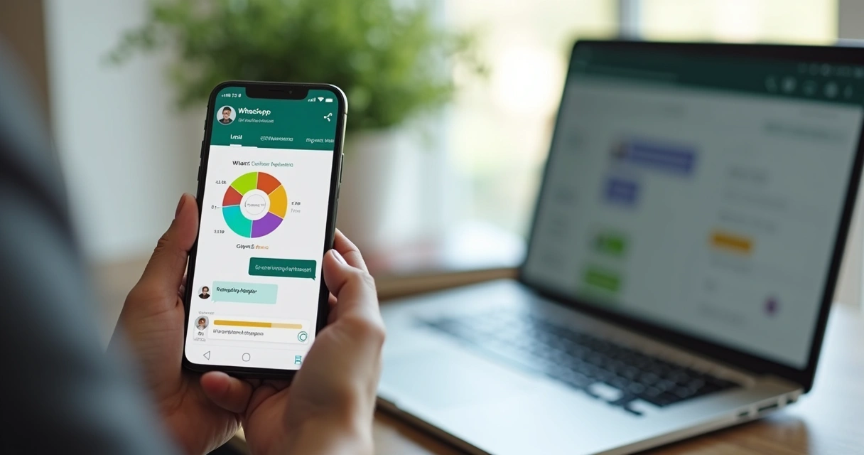 Relatório de categorias de gastos no WhatsApp em formato visual. 