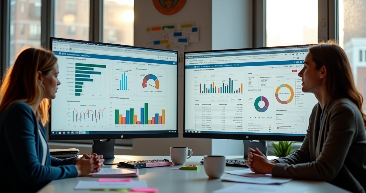Dashboard mostrando campanhas de remarketing em e-commerce, gráficos coloridos e análise de dados 