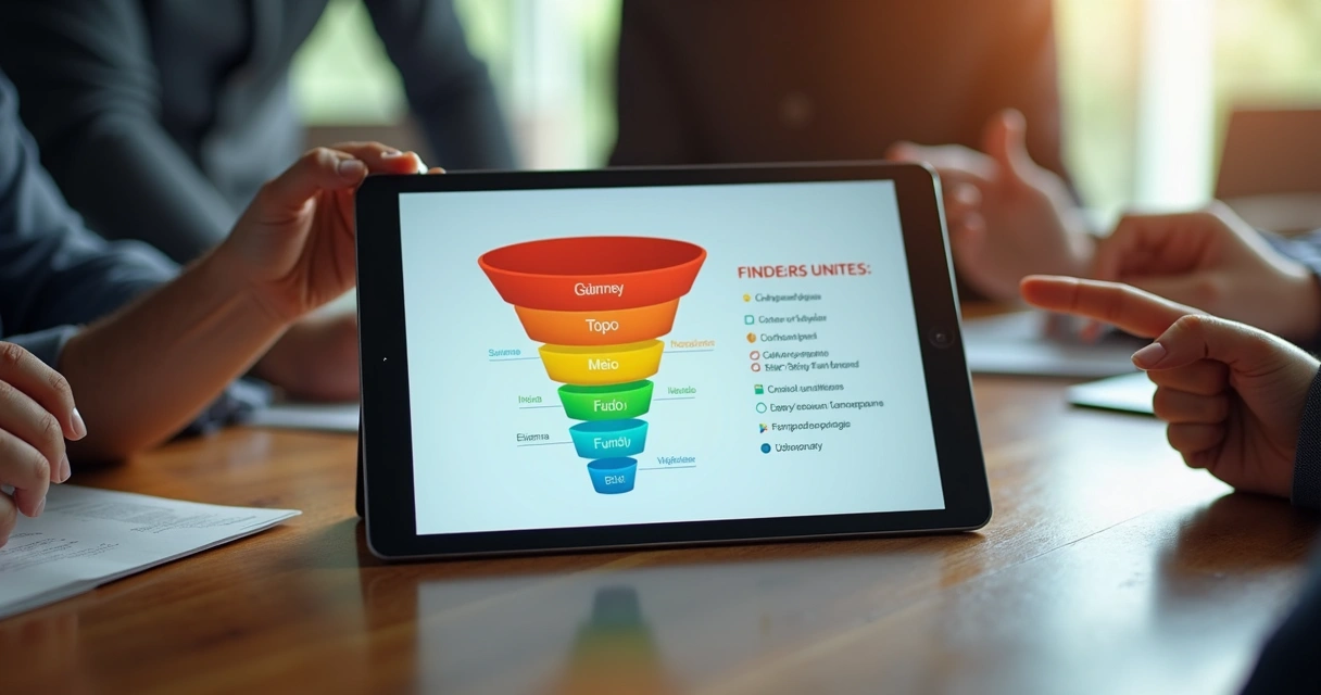 Visão gráfica de automação de remarketing por etapas do funil de vendas 