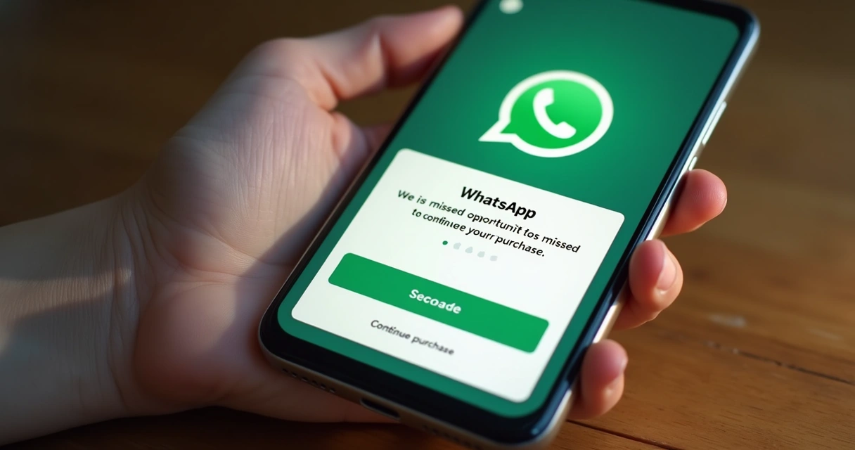 Mensagem de remarketing enviada automaticamente no WhatsApp