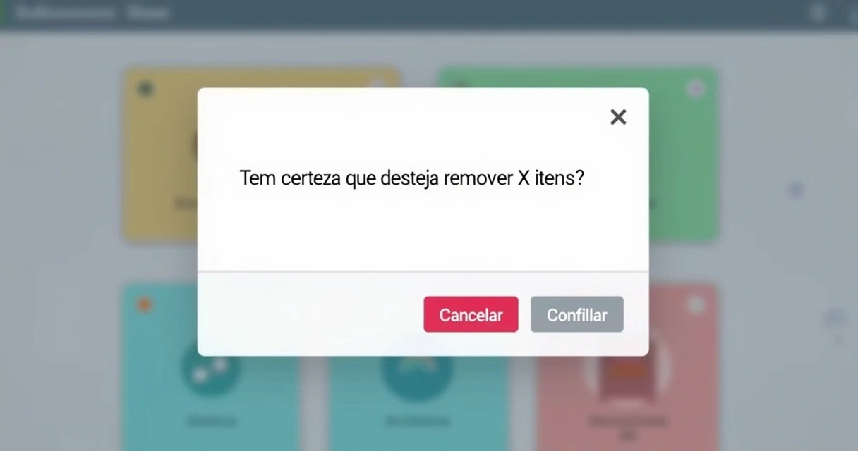 Confirmação de exclusão em lote no Power Apps 