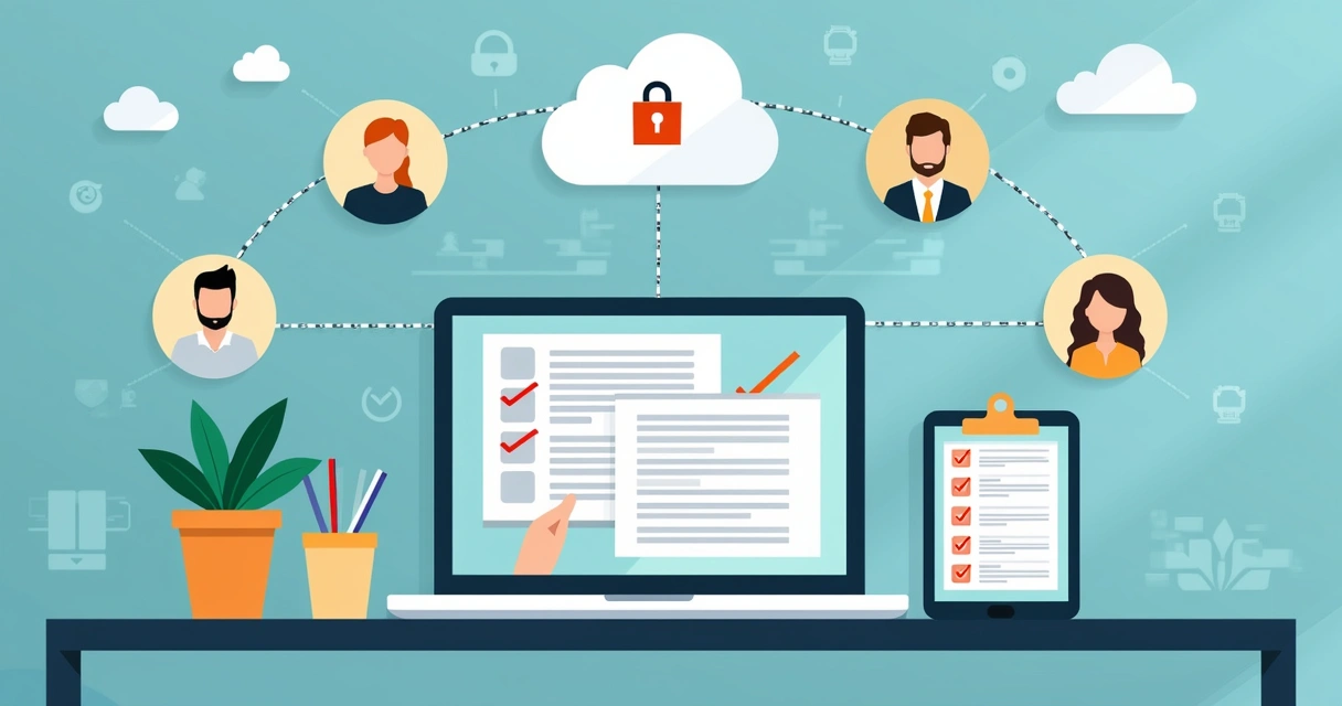 Remote onboarding workflow with digital document management
