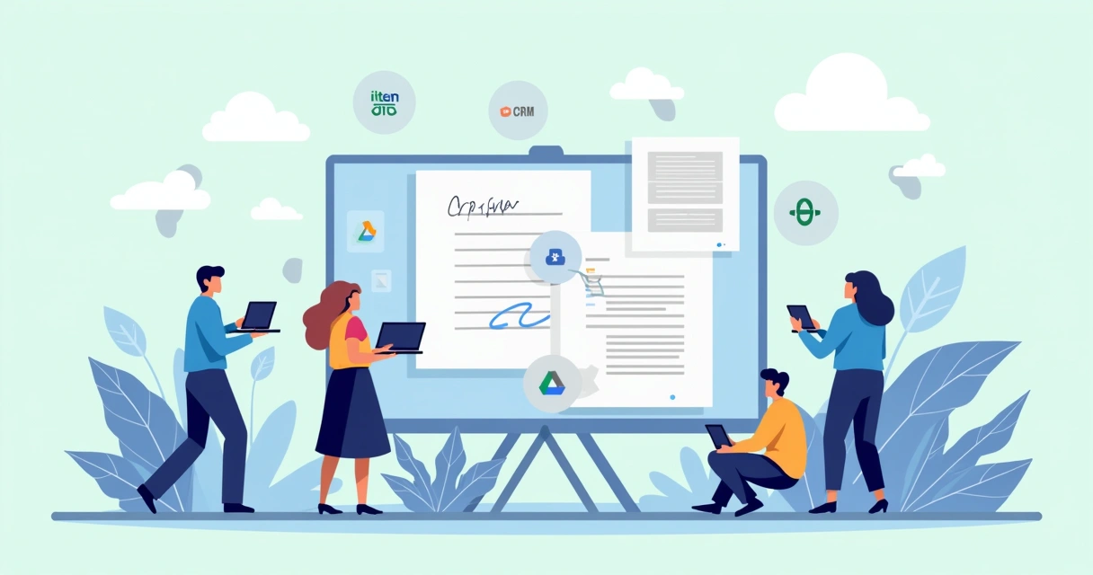 Digital workflow with cloud signing interface