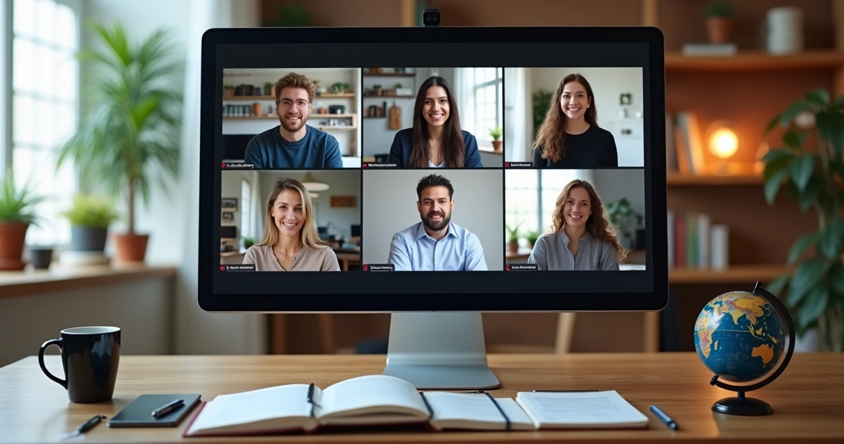 Remote team onboarding via shared video call