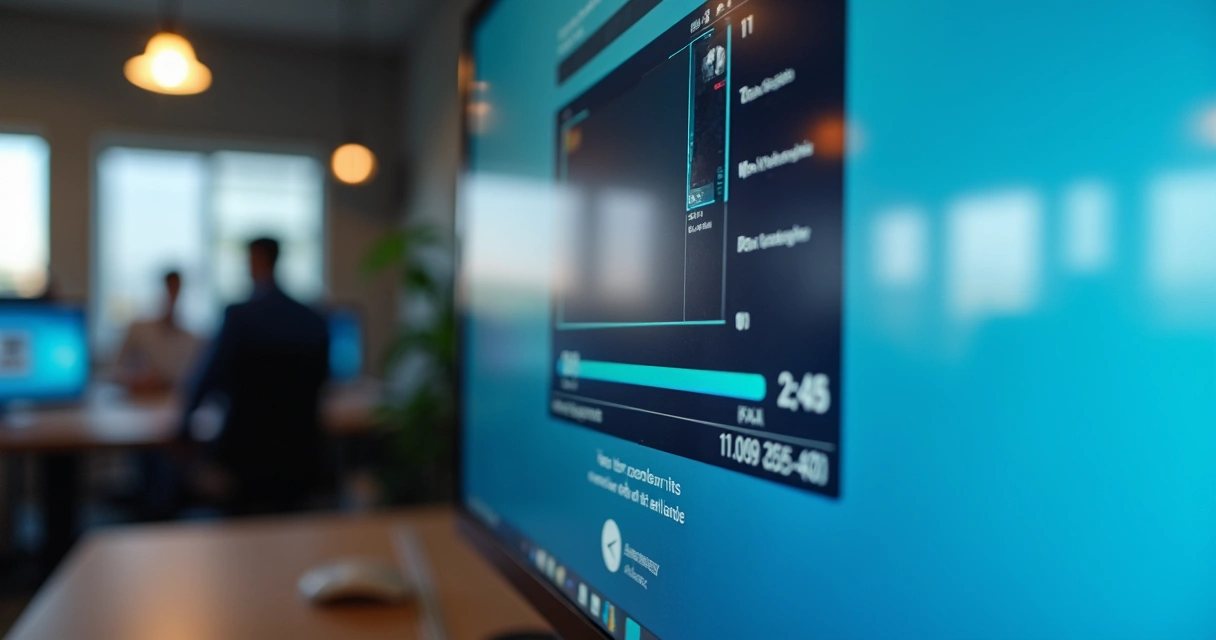 Example of browser video rendering screen
