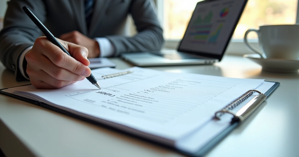 Agenda aberta marcando a preparação da renovação de contrato com cliente 