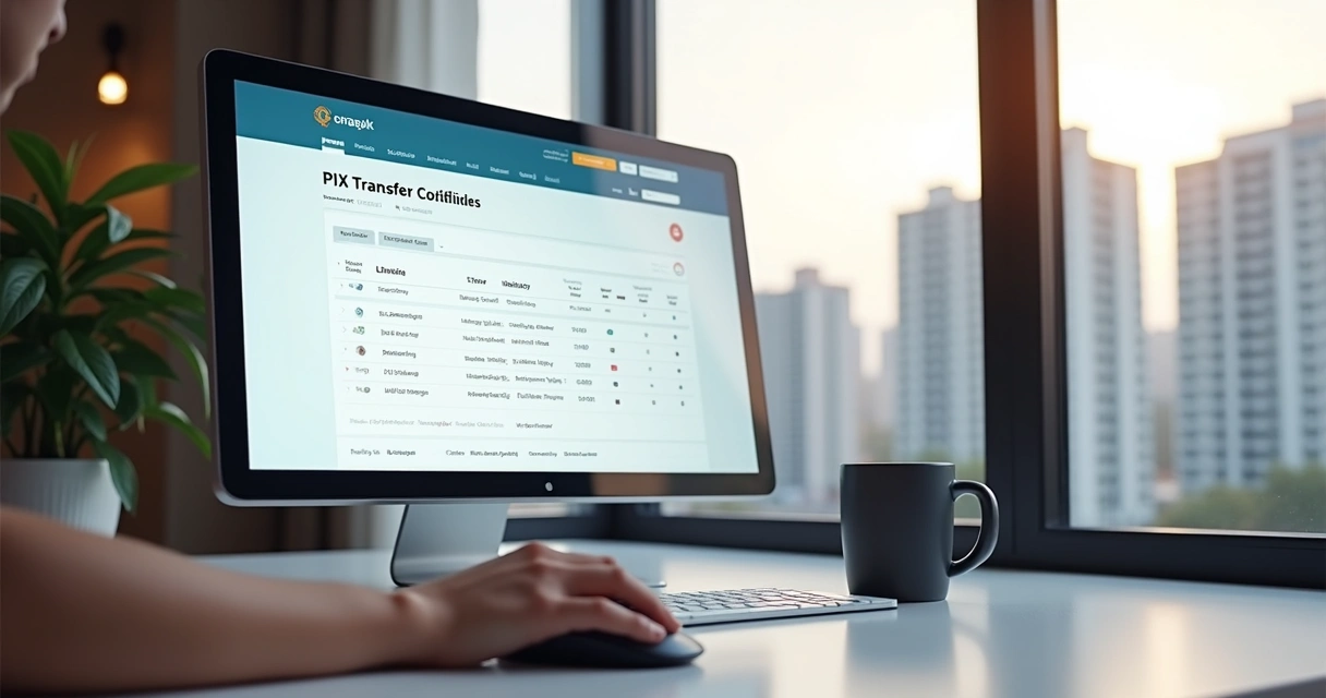 Tela de software mostrando repasse via PIX para gestão de aluguel 