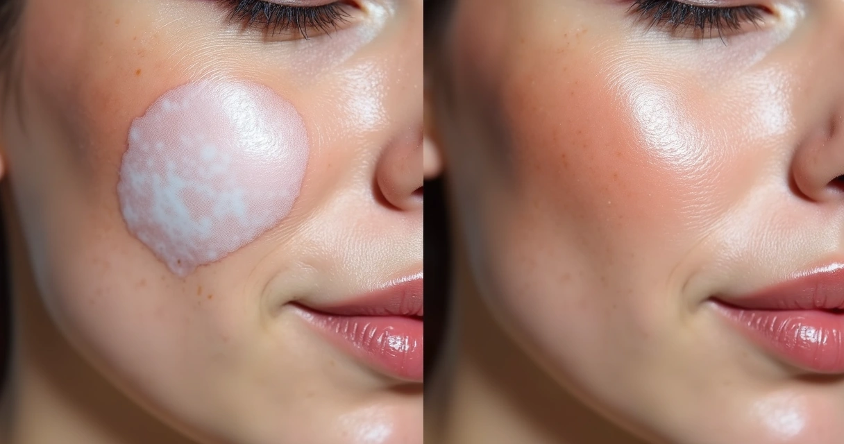 Repigmentação em vitiligo facial após sessões de excimer 