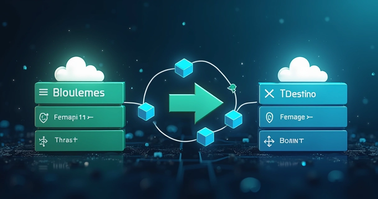 Diagrama de fluxo de replicação de dados em nuvem entre dois servidores 