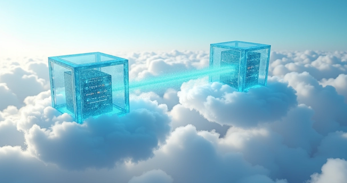 Comparação visual entre replicação síncrona e assíncrona na nuvem 