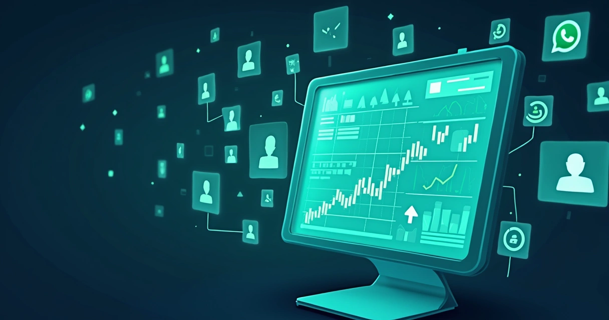 Gráfico mostrando centralização de dados de clientes 