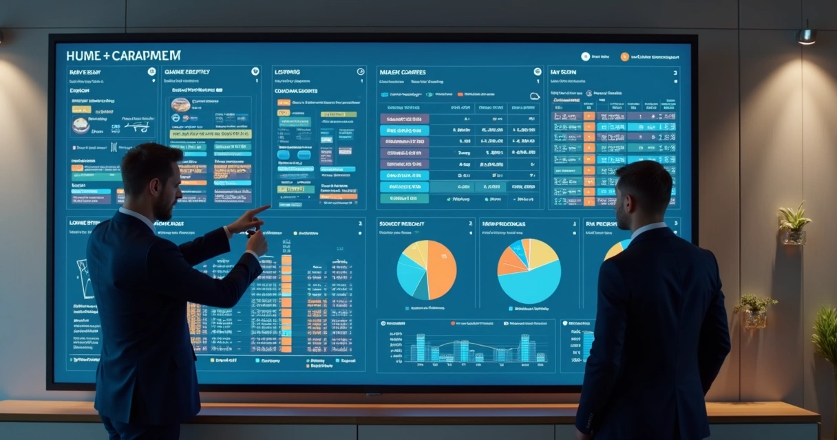 Tabela digital mostrando integração de informações de imóveis e fiscalizações 