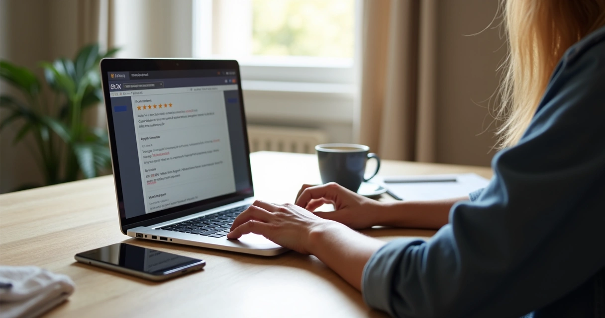 Pessoa reservando hotel pela internet