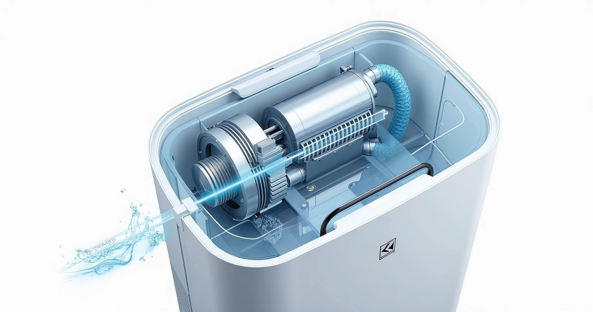 Componentes do sistema de resfriamento de um purificador de água Electrolux
