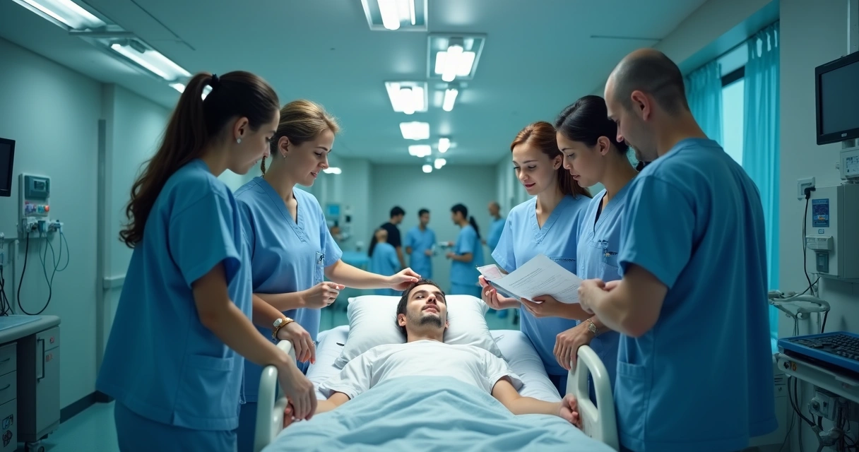 Médicos residentes em plantão 