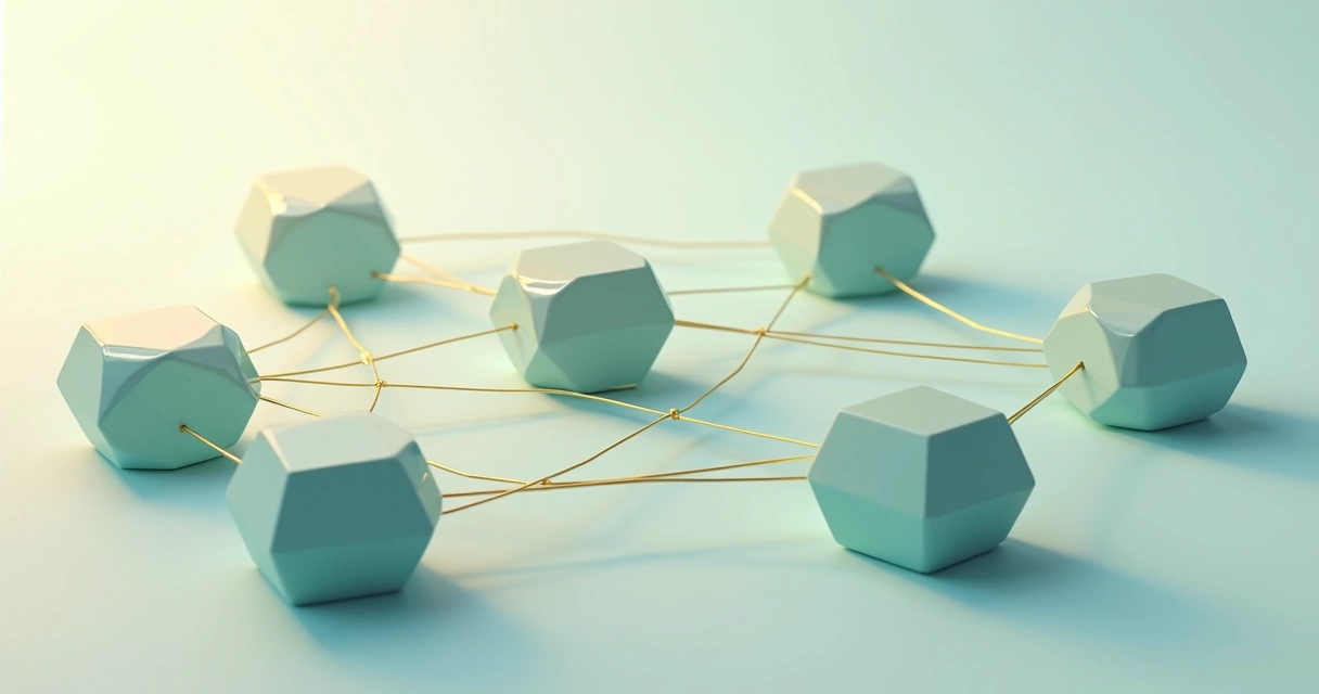 Abstract representation of the seven resistance patterns with connected lines 