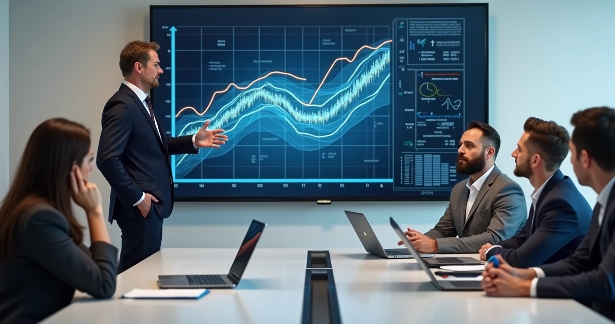 Colaboradores em reunião mostrando desconforto diante de apresentação de nova tecnologia