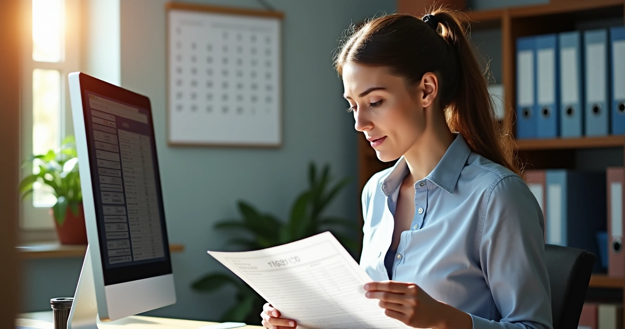 Responsável por controle de ponto analisando relatórios 