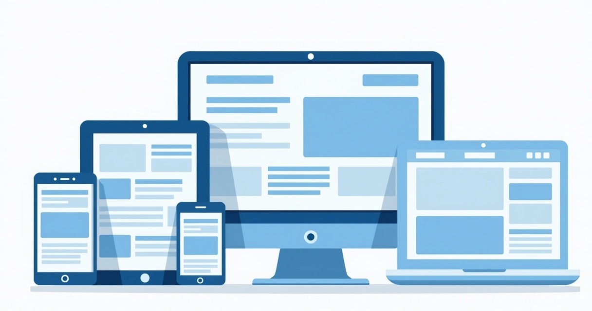 Tela mostrando grid de layout adaptável em dispositivos diferentes 