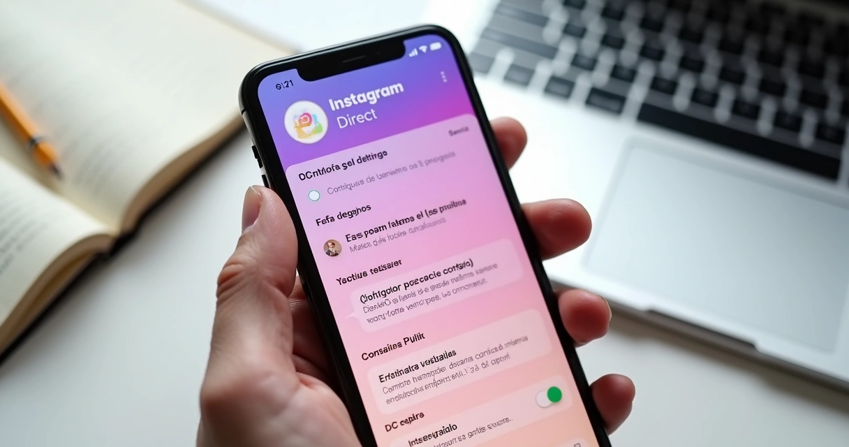 Tela de configuração de respostas rápidas dentro do Instagram 