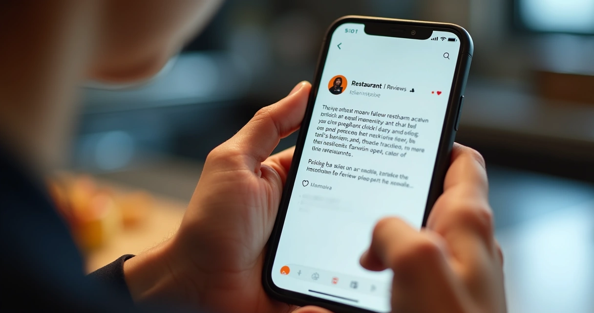 Pessoa respondendo avaliação negativa em aplicativo de delivery 
