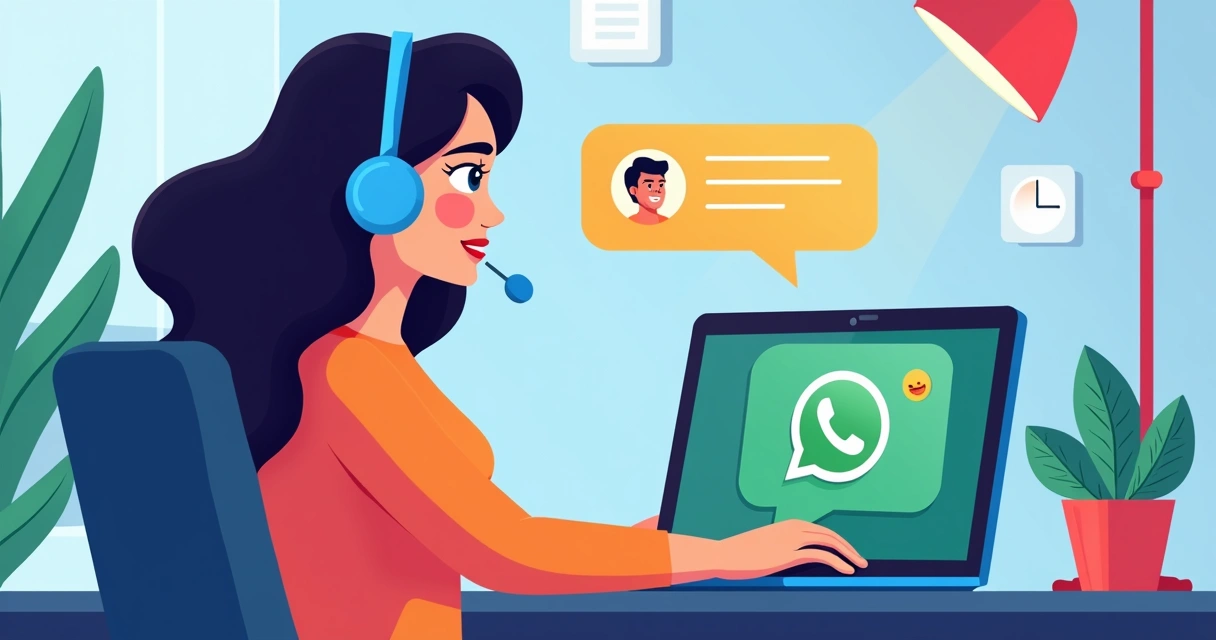 Atendente digital respondendo cliente com rapidez e empatia. 