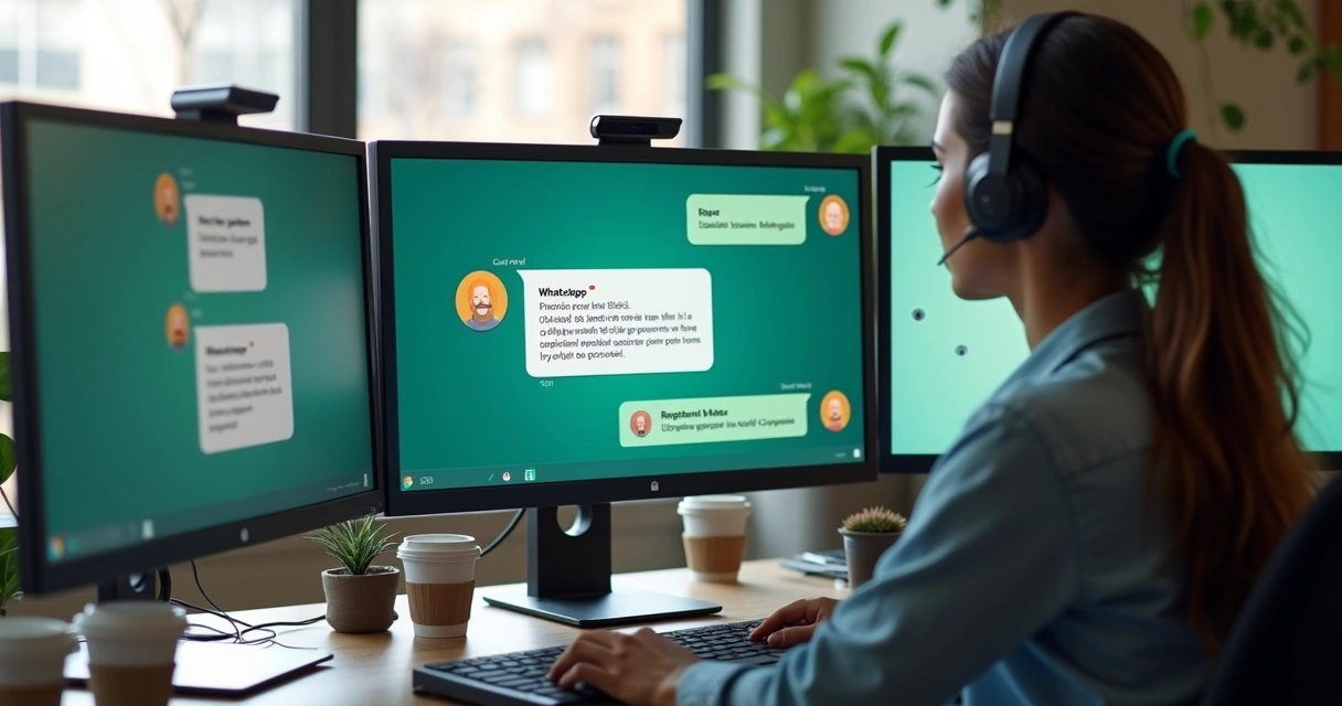 Respostas automáticas rápidas no WhatsApp para empresas.