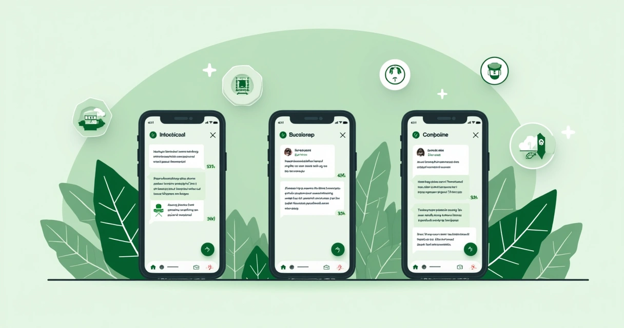 Interface de WhatsApp mostrando diferentes mensagens automáticas para dúvidas sobre vendas, suporte e reclamações. 
