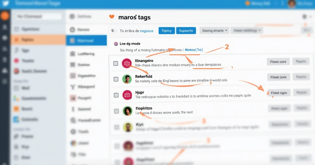 Tela de configuração de macros e etiquetas no Chatwood