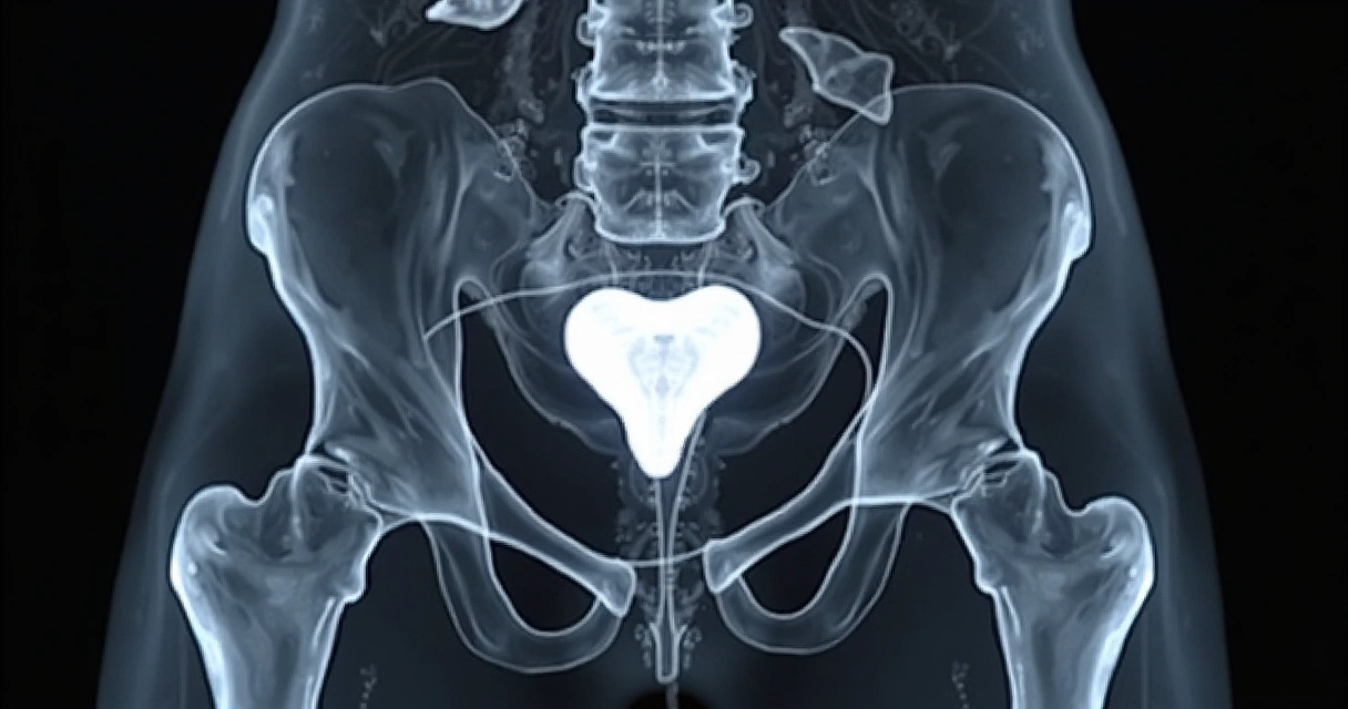 Ressonância magnética mostrando útero com mioma submucoso 