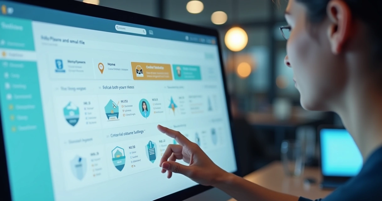 Profissional utilizando interface de restauração rápida do Keepit. 