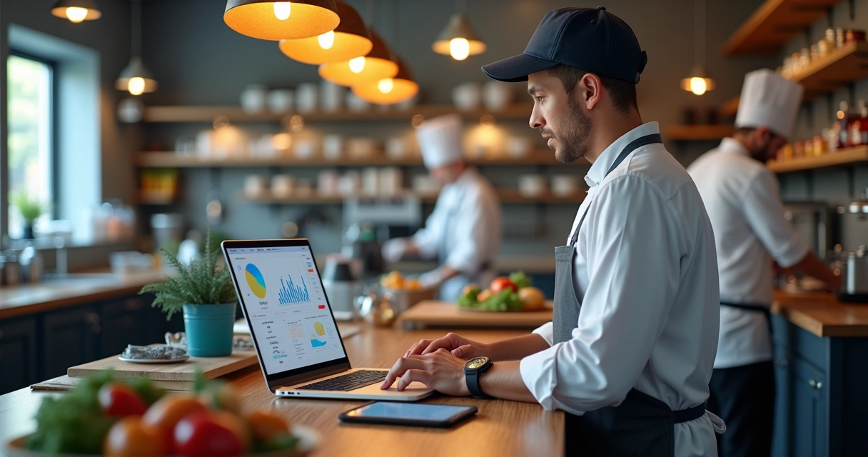 Negócio de delivery usando tecnologia para calcular margem de lucro 