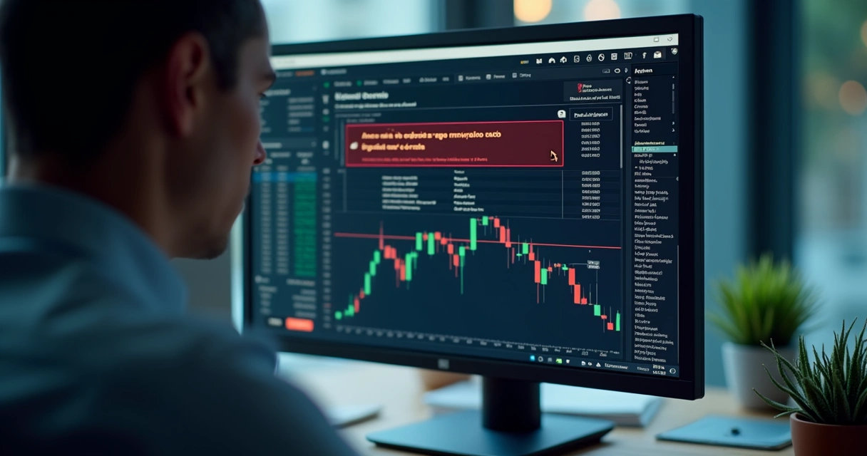 Restrição operacional em plataforma de corretora 